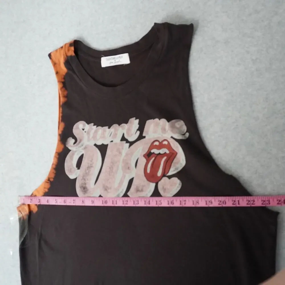 Free People x Daydreamer Rolling Stones Start Me Up Tank Top Large